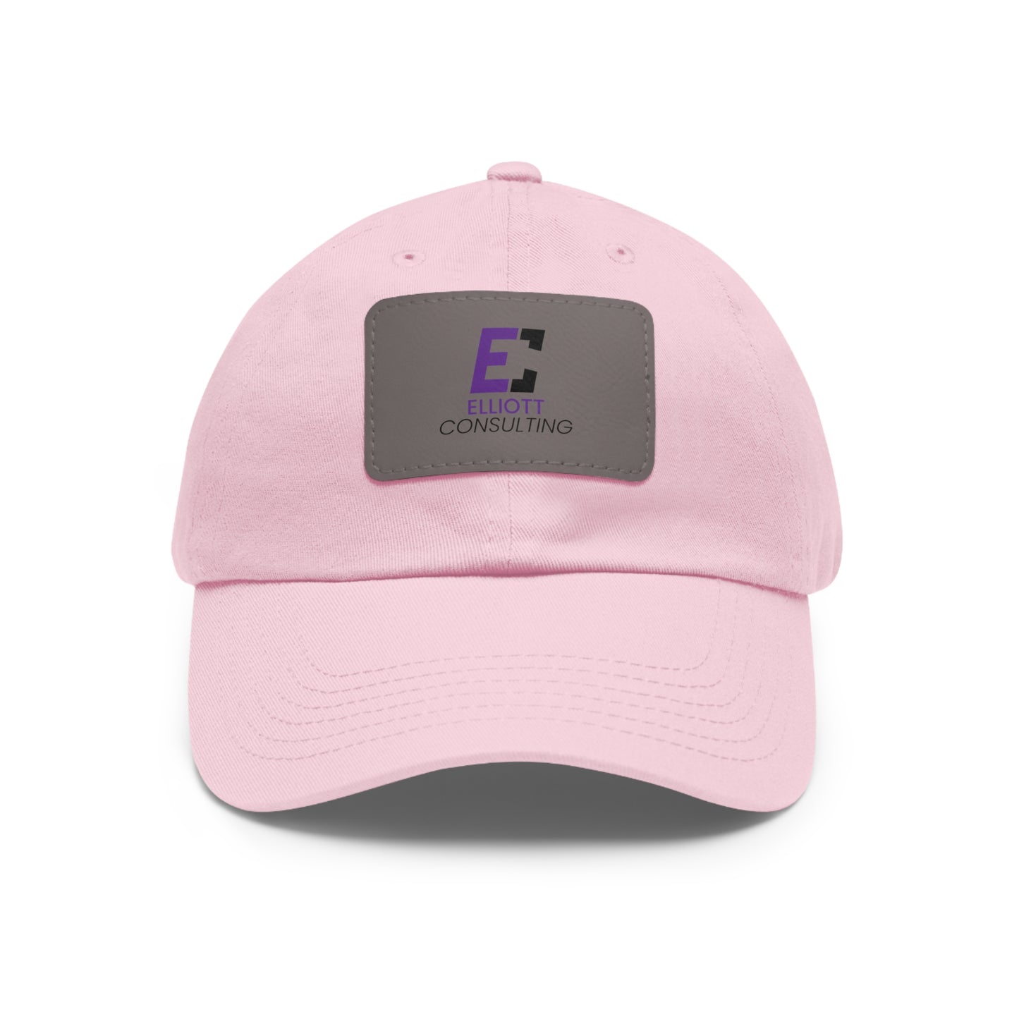 Elliott Consulting Baseball Hat with Leather Patch